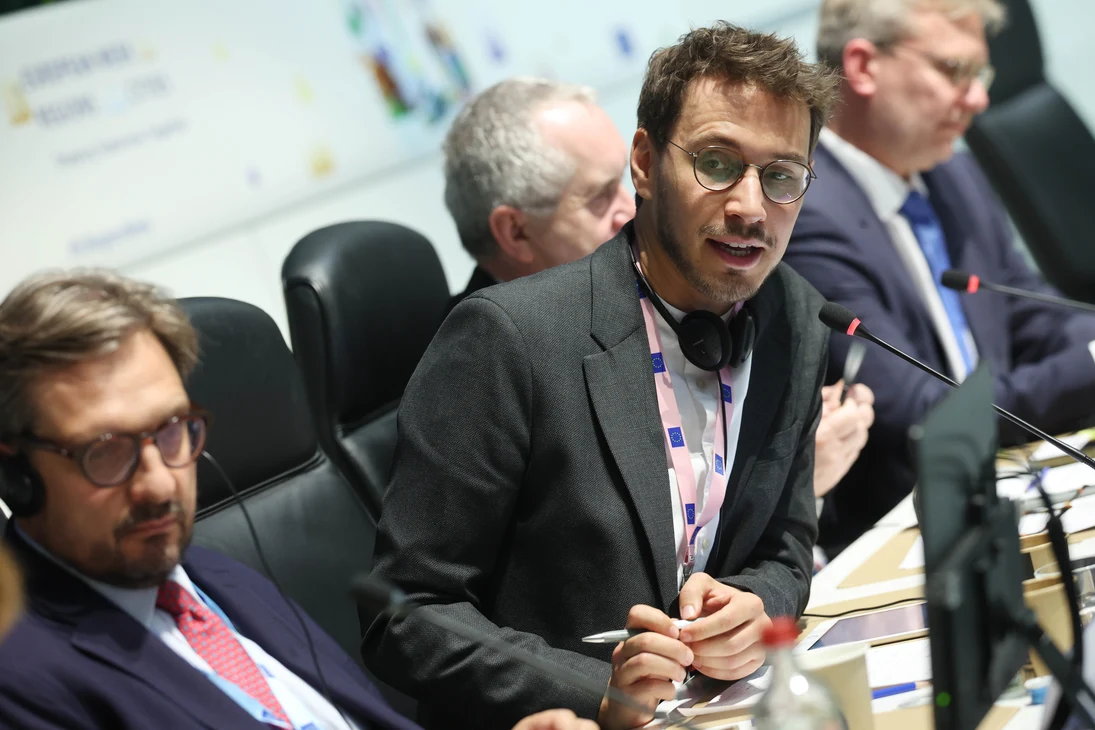 Moderator Gottfried Haufe.