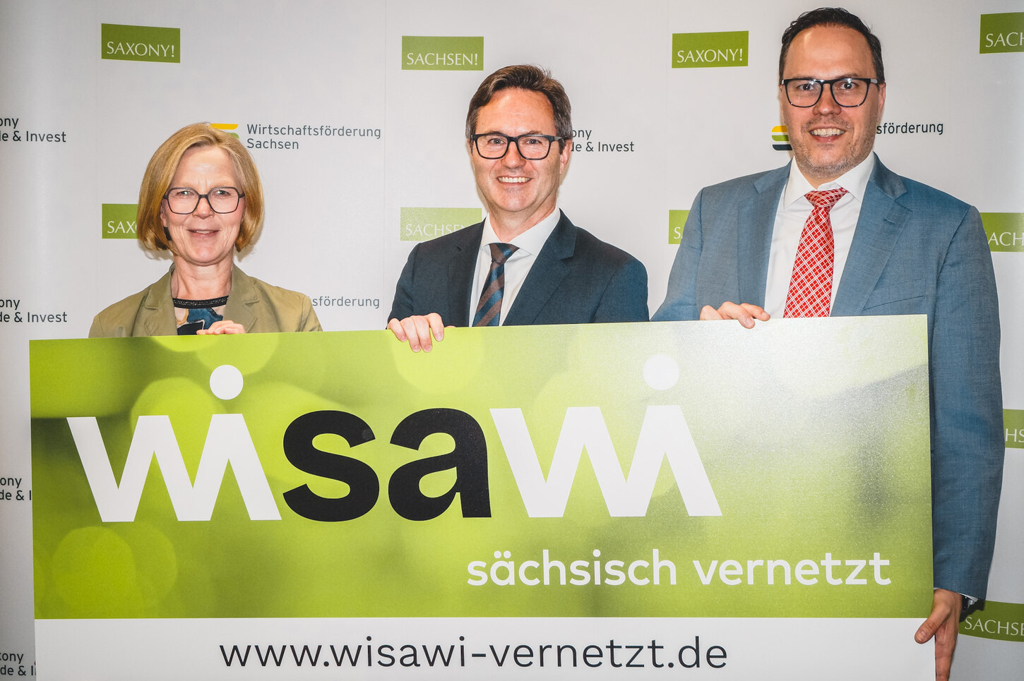 Staatsministerin Kraushaar, Herr Horn, Staatsminister Panter